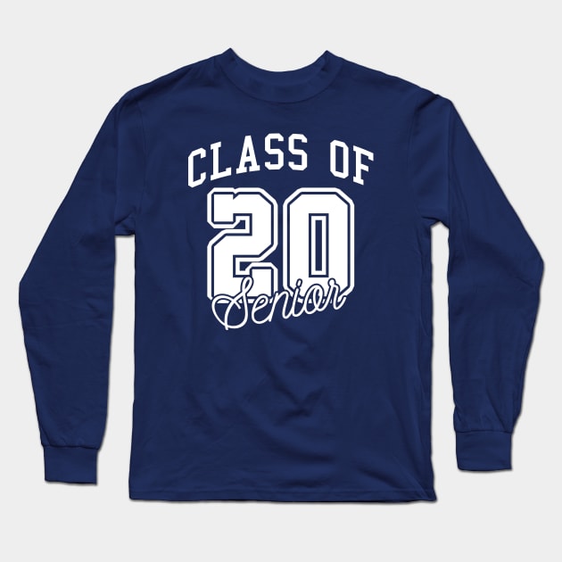 Class Of 20 Senior Long Sleeve T-Shirt by LuckyFoxDesigns